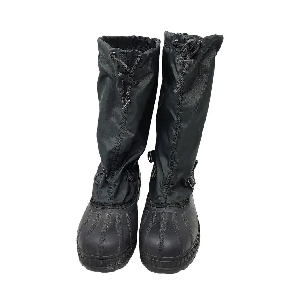 Sorel Kaufman Canada Black Snow Boots w/ Insulated Felt Liner Size 6